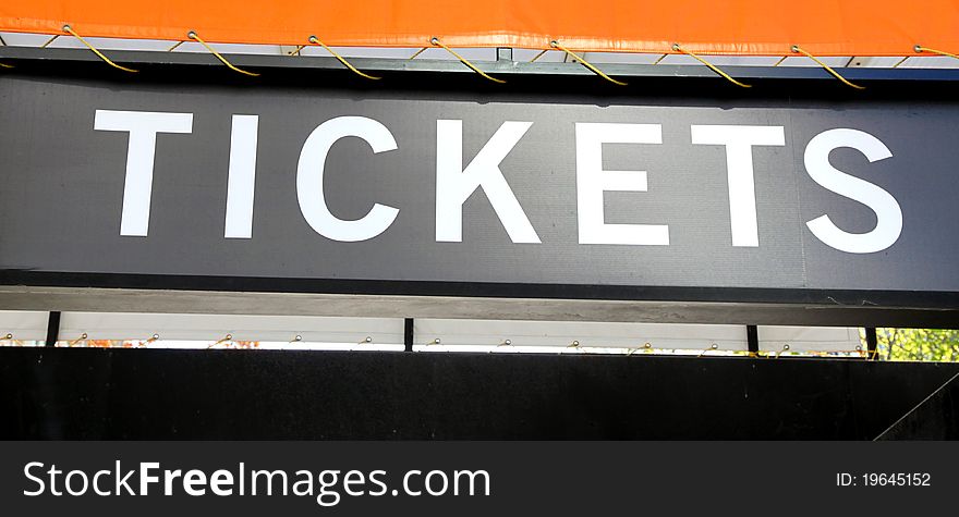 A tickets sign in Canada