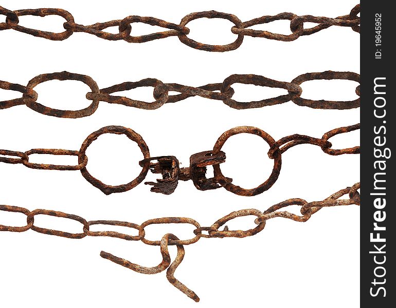 Very Old Rusty Chain