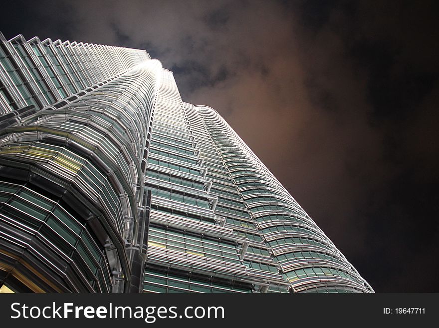 Petronas towers shot at night. Petronas towers shot at night