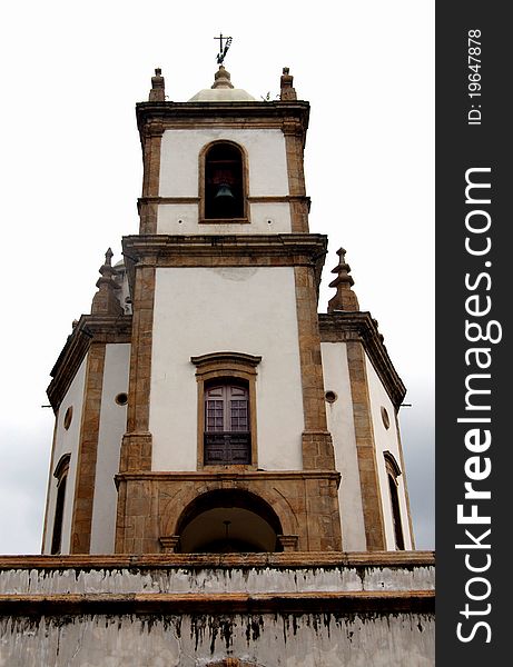 Colonial Portuguese stlye Catholic church in Rio de Janeiro. Colonial Portuguese stlye Catholic church in Rio de Janeiro