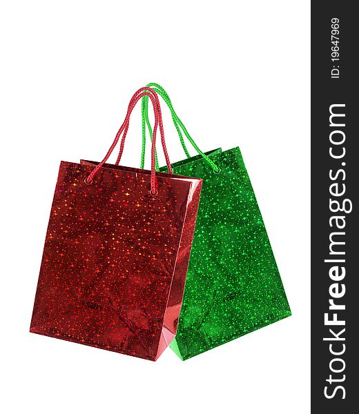 Shopping Bags isolated against a white background
