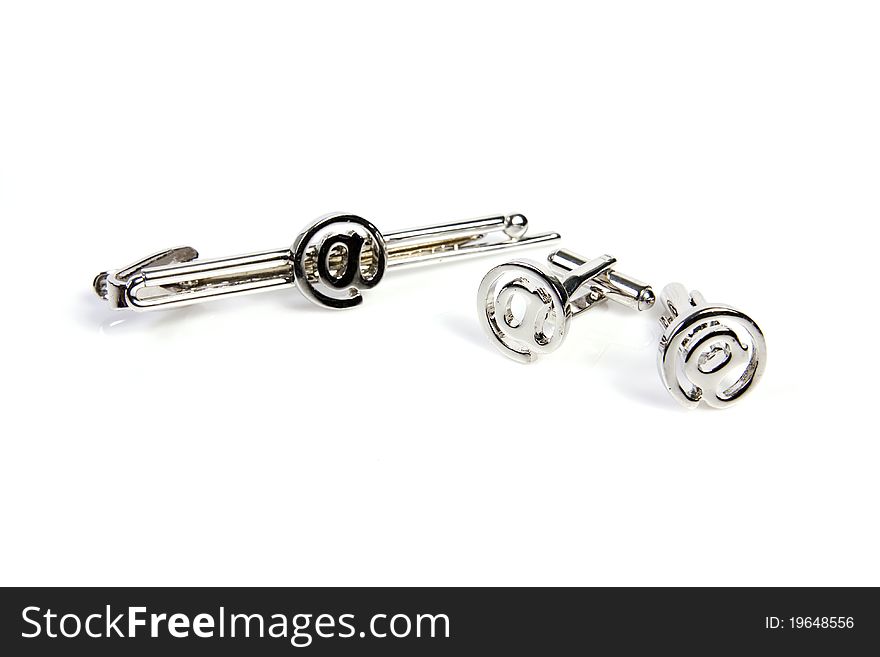 Tie Clip And Cufflinks Formalwear Accessory