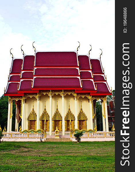 Buddhist churches both old and new. In a temple in Thailand. Buddhist churches both old and new. In a temple in Thailand.