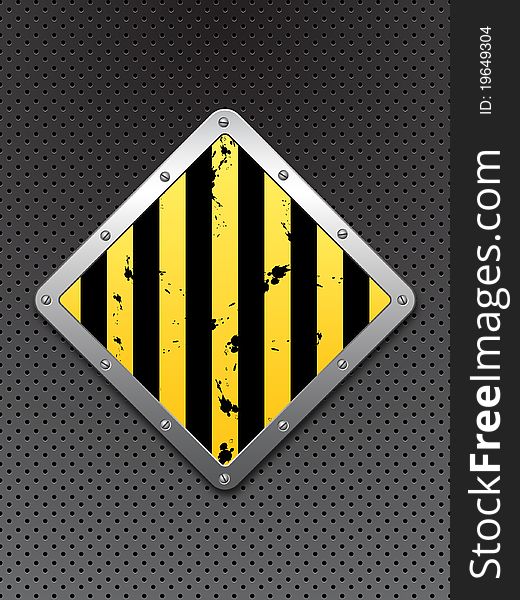 Abstract caution background. Vector illustration
