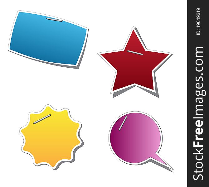 Vector sticker for your sample text