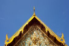 Roof Of Temple Thailand. Royalty Free Stock Photo Roof Of Temple Thailand. Royalty Free Stock Photo
