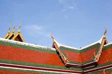Roof Of Temple Thailand. Royalty Free Stock Images Roof Of Temple Thailand. Royalty Free Stock Images