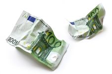 Crumpled Banknote Stock Photos