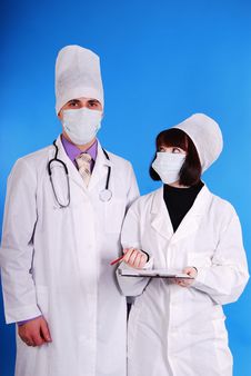 Male And Female Doctor. Royalty Free Stock Image Male And Female Doctor. Royalty Free Stock Image