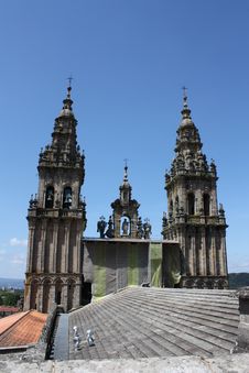 Cathedral Of Santiago De Compostela´s Roof Royalty Free Stock Photography Cathedral Of Santiago De Compostela´s Roof Royalty Free Stock Photography