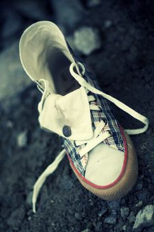 Old-fashioned Sports Shoe Stock Images Old-fashioned Sports Shoe Stock Images