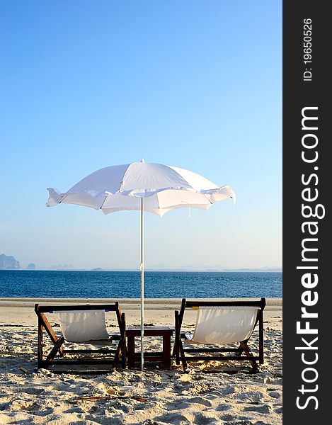 Umbrella And Beach Chair