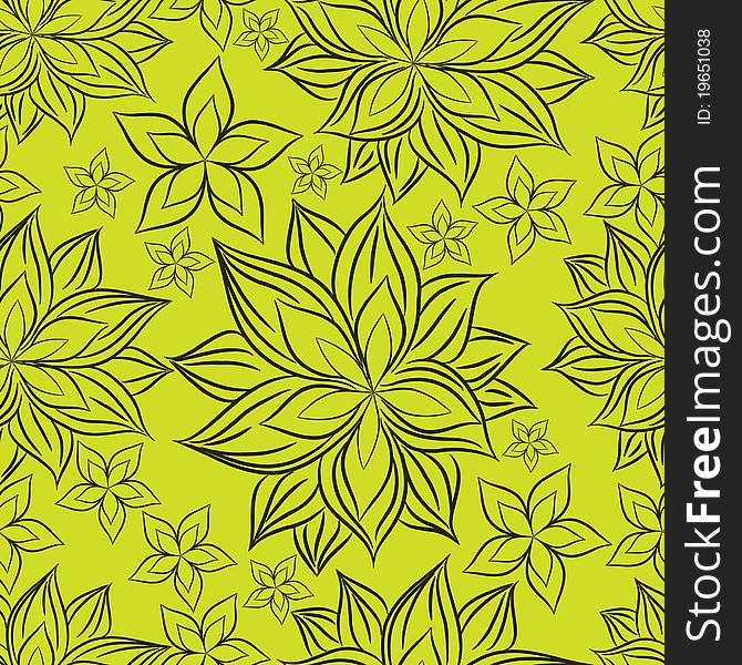 Vector Seamless floral pattern (From my big Seamless collection)