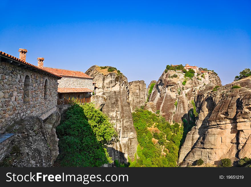 Meteora monastery in Greece - travel background