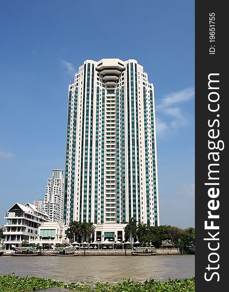 Riverside Building, Thailand, Bangkok, Building glass, Big building