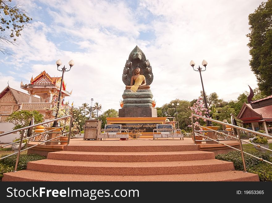Nak Prok Buddha,statue in Thailand.