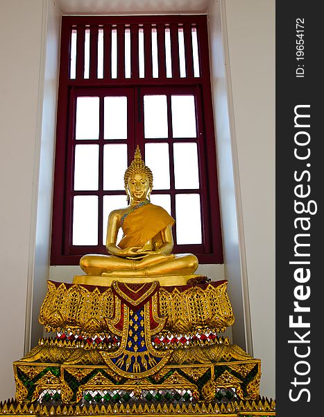 Statues of Buddha. In the temple of Buddhism. Statues of Buddha. In the temple of Buddhism