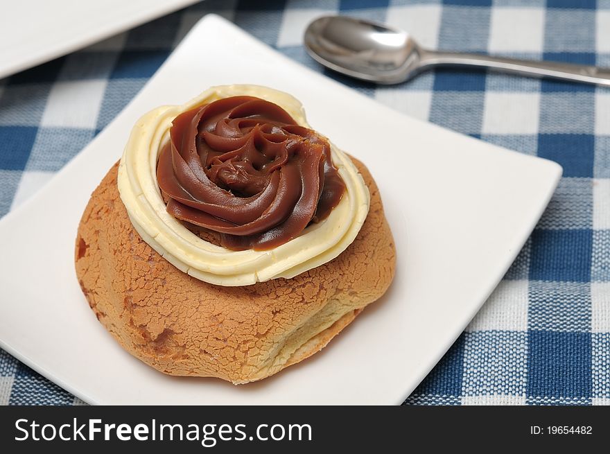 Chocolate Cheese Doughnut