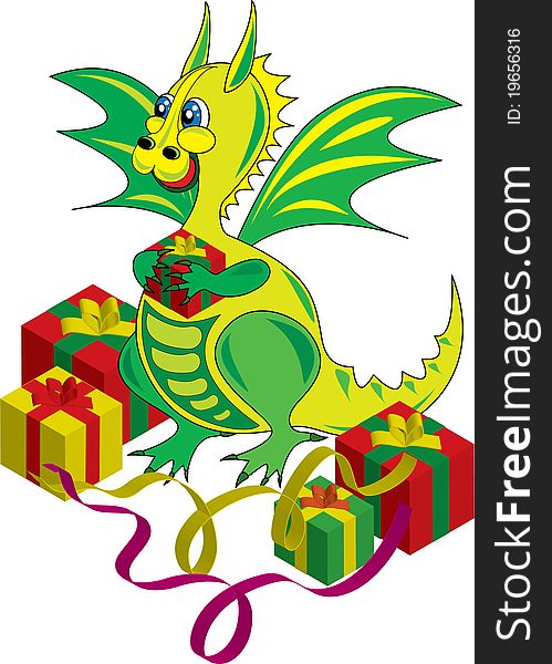 Dragon symbol of the new year on the Chinese calendar. Dragon symbol of the new year on the Chinese calendar