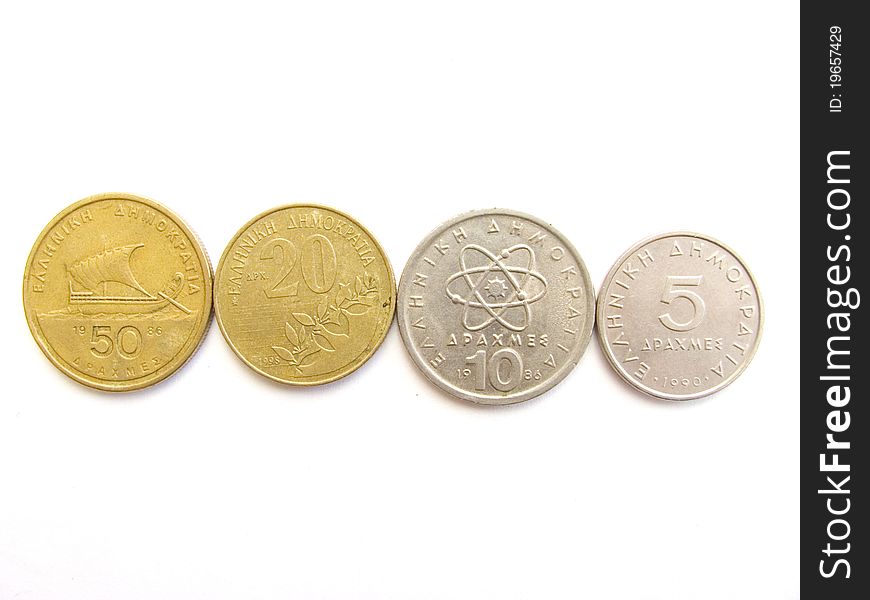 Greek Drachma Coins