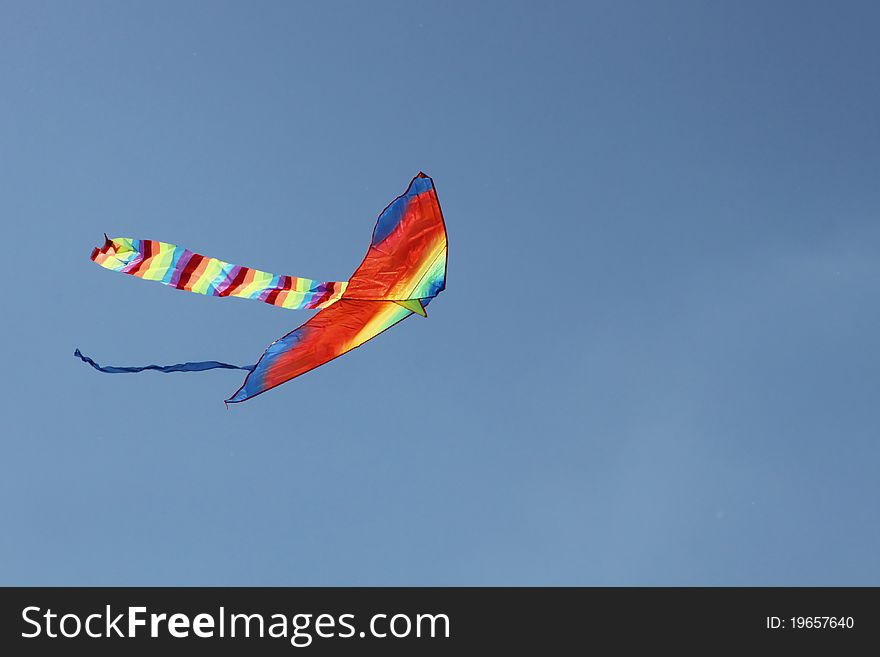 Freedom conceptual (Kite in the blue sky). Freedom conceptual (Kite in the blue sky)