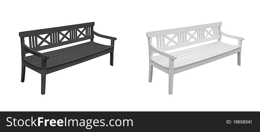 Wooden Bench. Set