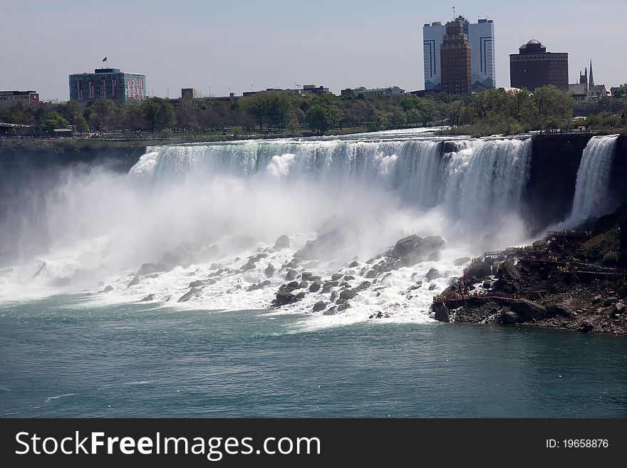 Niagara falls,american,view from canada