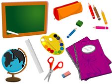 School Or Office Supplies Royalty Free Stock Photos School Or Office Supplies Royalty Free Stock Photos