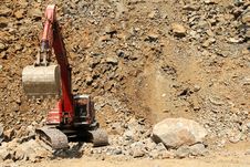 Stone Quarry Excavator Royalty Free Stock Image Stone Quarry Excavator Royalty Free Stock Image
