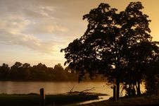 Golden Sunset Royalty Free Stock Photo Golden Sunset Royalty Free Stock Photo