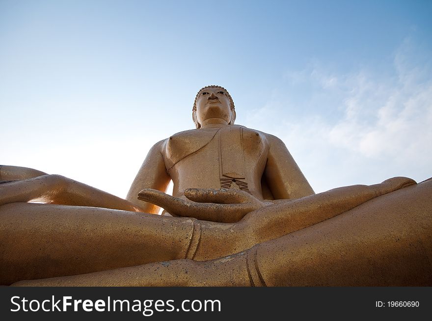 Big buddha statue in thai