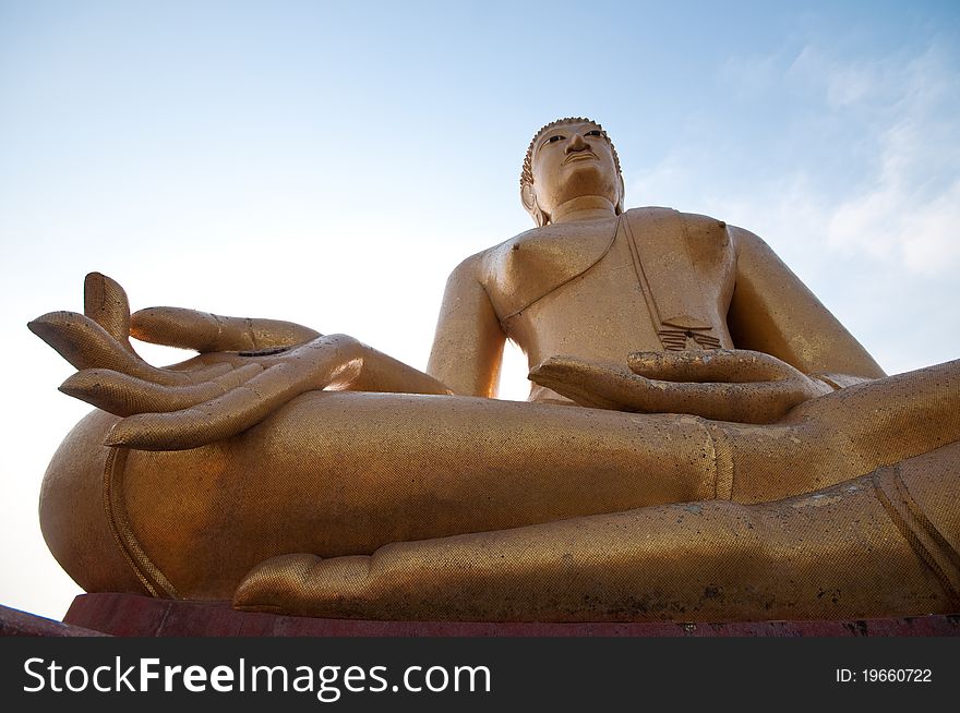 Big buddha statue in thai