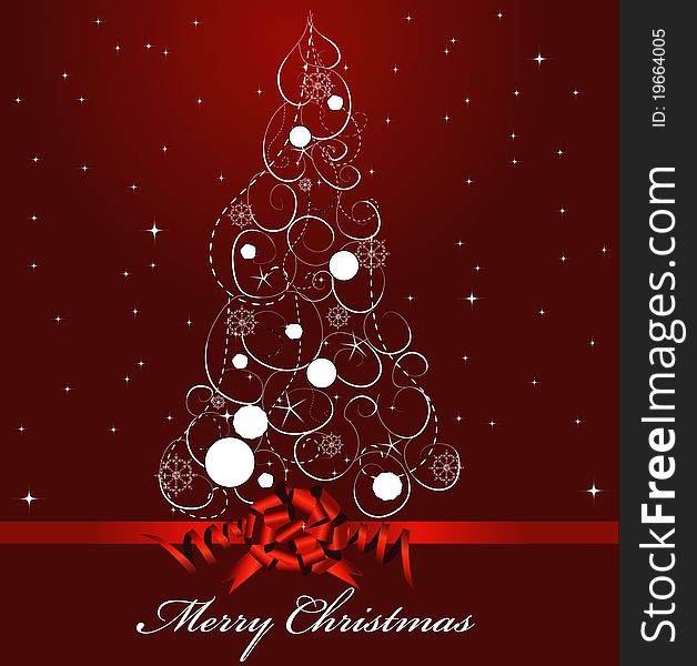 Christmas background decorative christmas tree