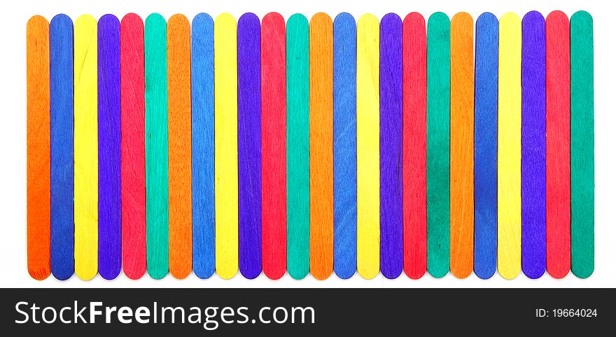 Colorful Wood Ice-cream Stick