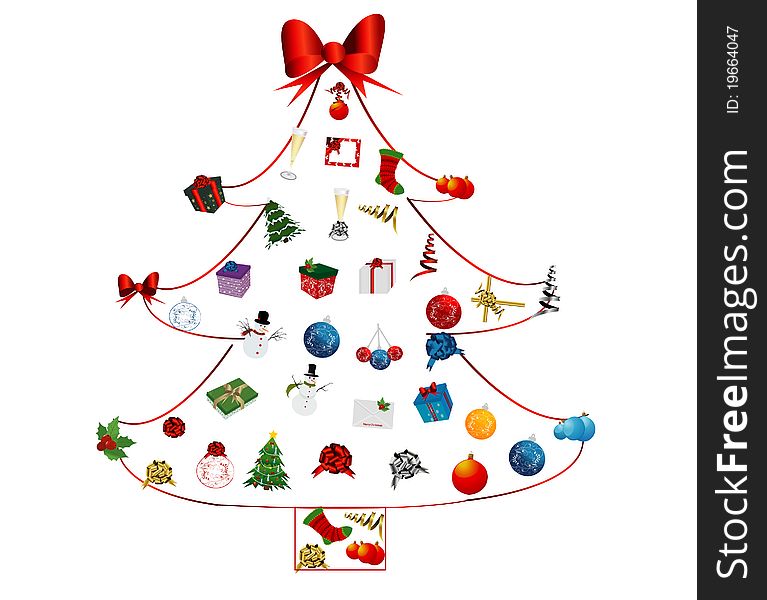 Christmas Tree Icon Set