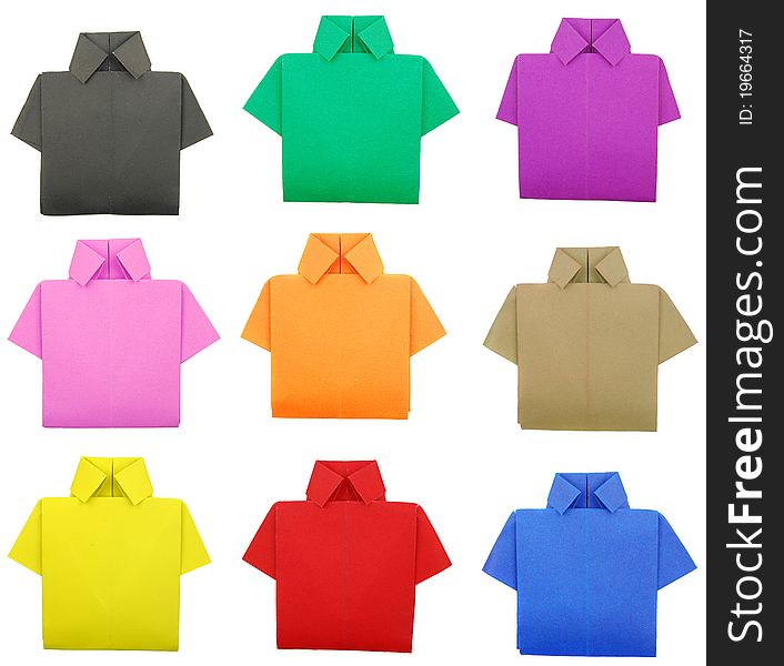 T-Shirt paper crumpled pattern colors. T-Shirt paper crumpled pattern colors