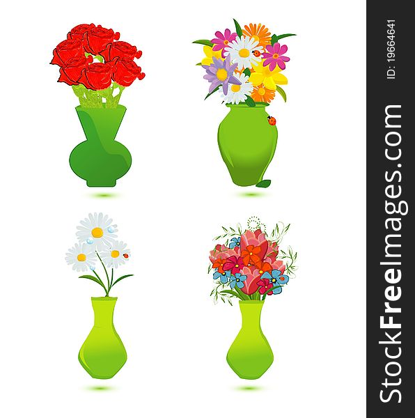 Set of  flower vase