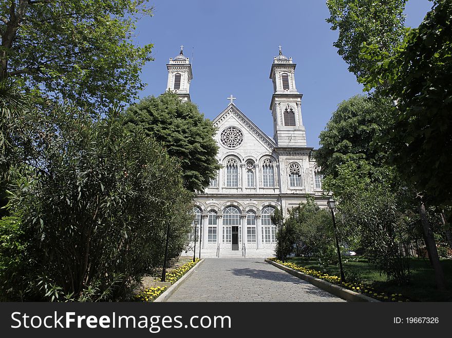 Aya Triada orthodox church in Istanbul,Turkey