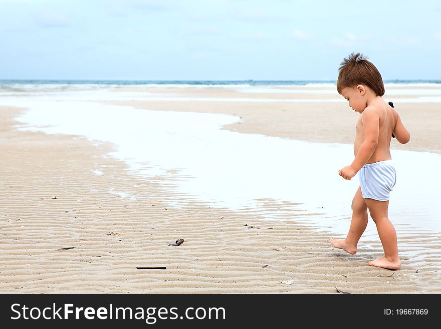 Child on a beach