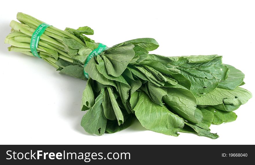 Fresh vegetable on white background