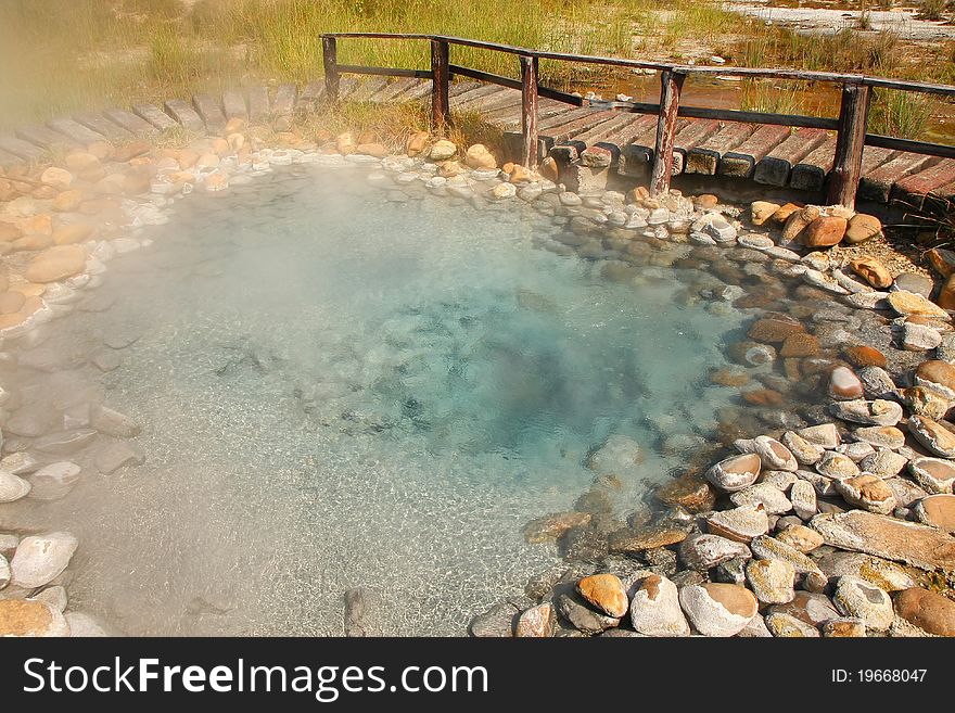 The hot spring, North of Thailand. The hot spring, North of Thailand