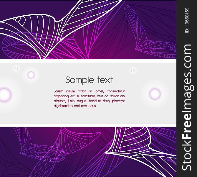 Violet background with abstract pattern