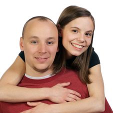 Young Couple Poses In Love Stock Photos