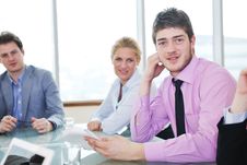 Group Of Business People At Meeting Stock Photography