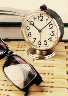 Book, Alarm, Clock Stock Images Book, Alarm, Clock Stock Images