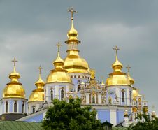 St. Michael S Golden-Domed Monastery At The Kiev Stock Photos St. Michael S Golden-Domed Monastery At The Kiev Stock Photos
