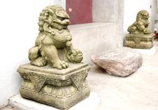 Stone Lion Royalty Free Stock Photography Stone Lion Royalty Free Stock Photography