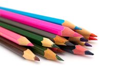 Color Pencils On White Royalty Free Stock Image Color Pencils On White Royalty Free Stock Image