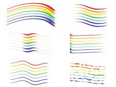 Rainbow Set Royalty Free Stock Image Rainbow Set Royalty Free Stock Image