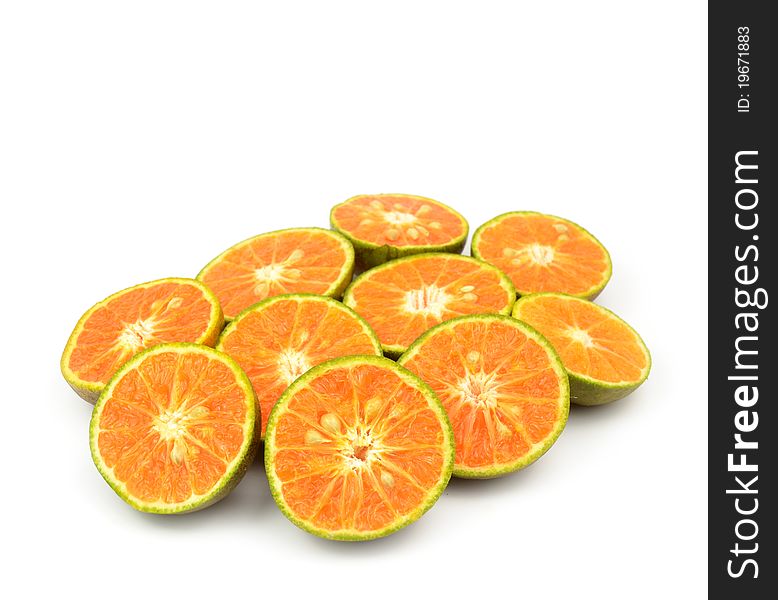 Slice Of Orange Isolated